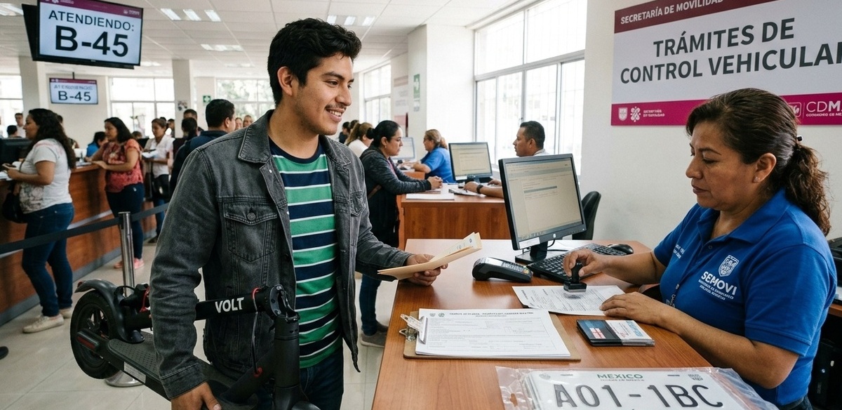 CDMX cambia fechas de multas y precios para las placas de vehículos eléctricos no motorizados. (Gemini AI)