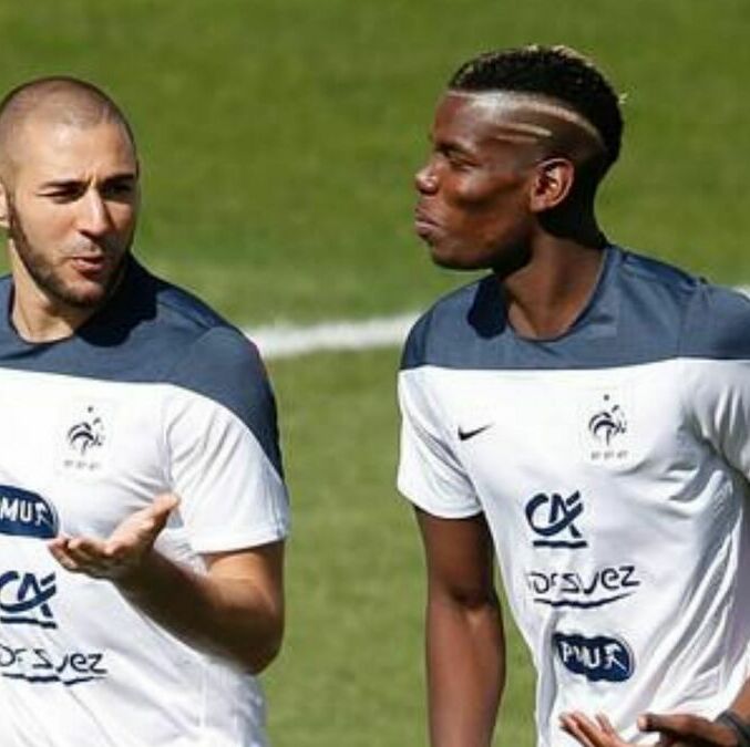 Karim Benzema y Paul Pogba (Reuters)