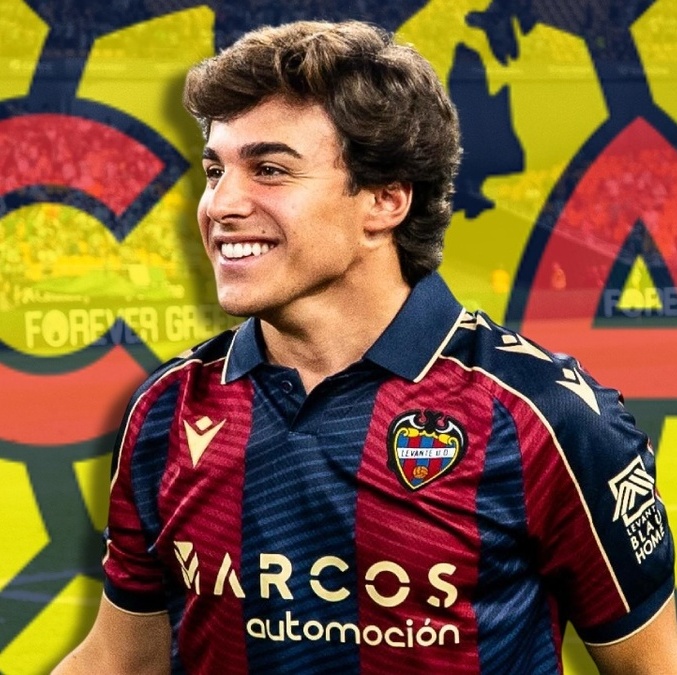 Levante confirmó el fichaje de Carlos Álvarez al América (Instagram @_carlosalvarez10)