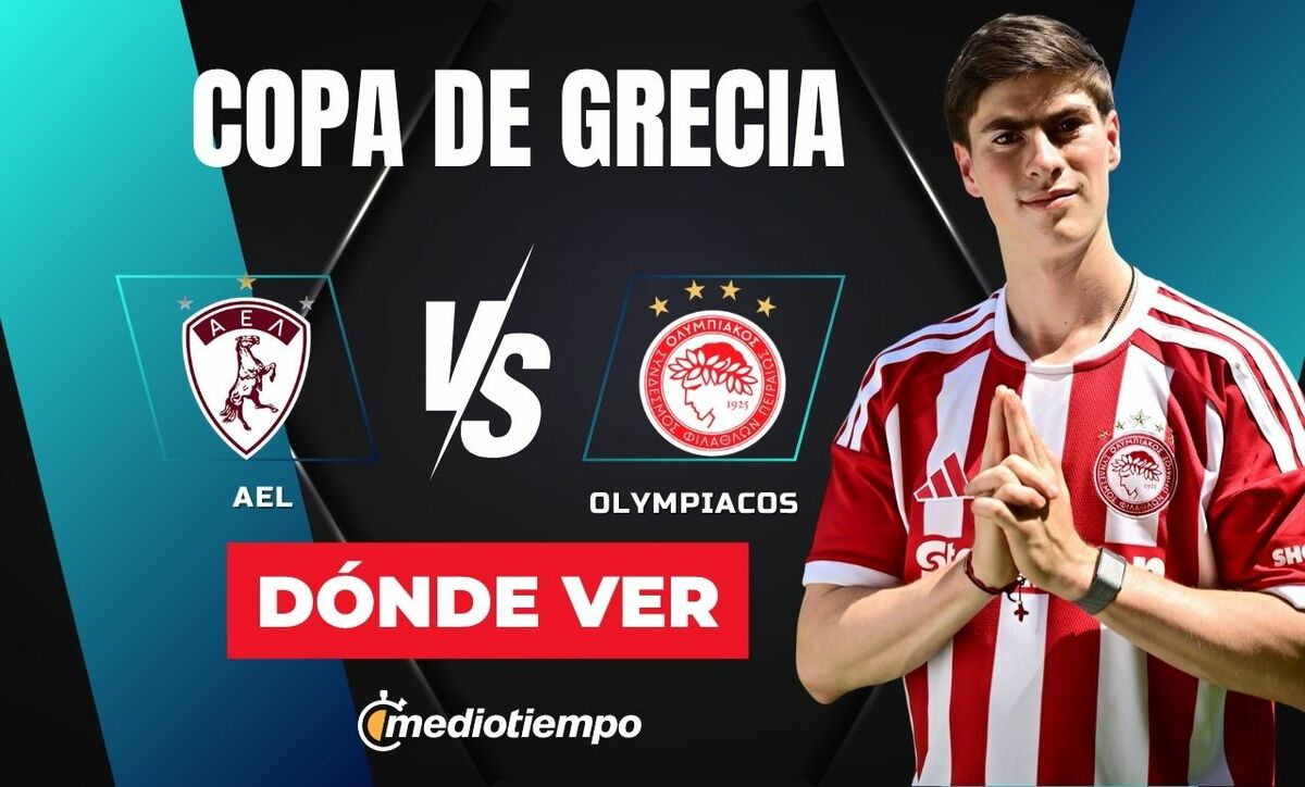 ¿Dónde ver Olympiacos vs AE Larisa con la Hormiga González?