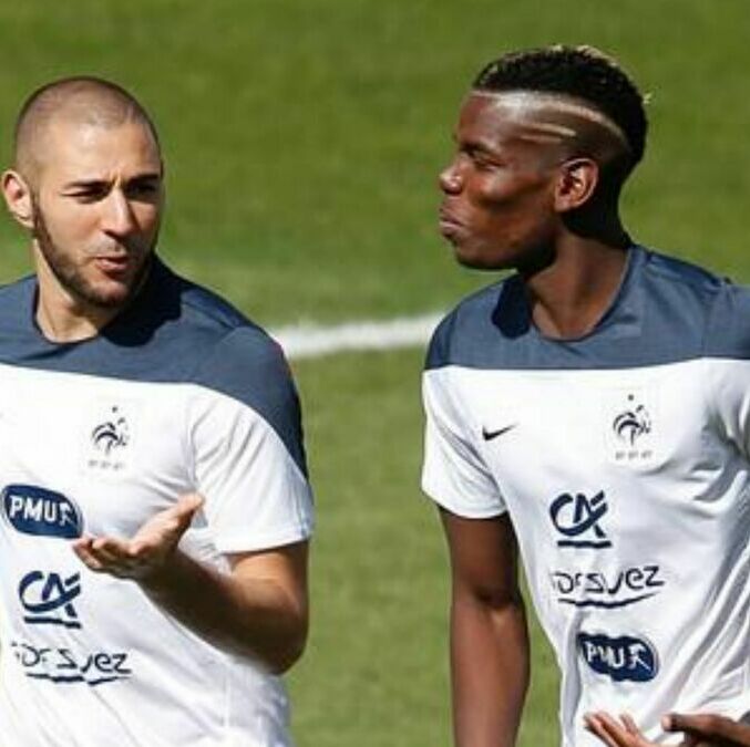 Karim Benzema y Paul Pogba (Reuters)