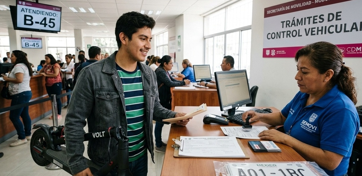 CDMX cambia fechas de multas y precios para las placas de vehículos eléctricos no motorizados. (Gemini AI)