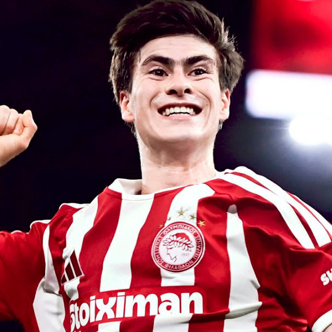 Armando González suma tres goles con Olympiacos. (Foto: X @olympiacosfc)