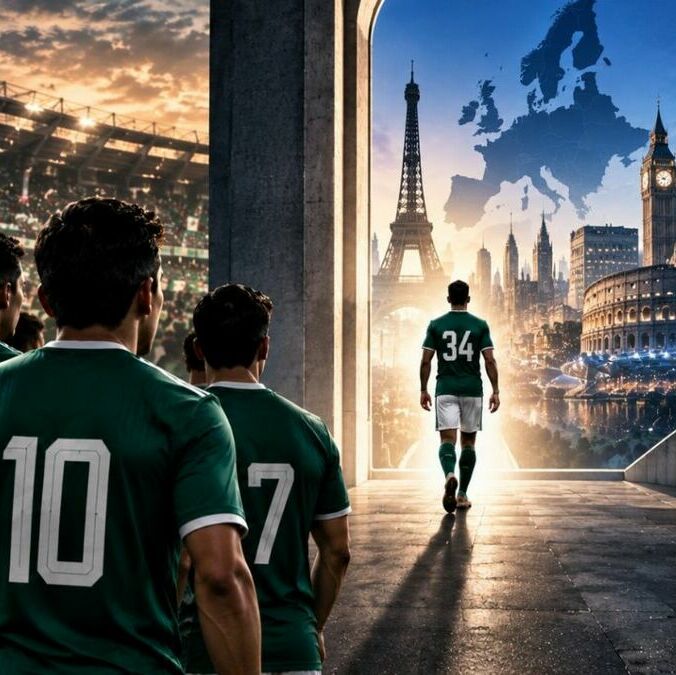 Tras el Mundial 2026, sólo un jugador mexicano ha emigrado a Europa. (Foto: ChatGPT)