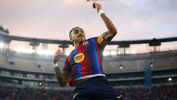 Raphinha lidera al Barcelona (Reuters)