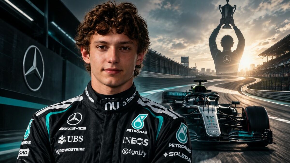 Andrea Kimi Antonelli se mostraba como fan de Checo. (Foto: MT)