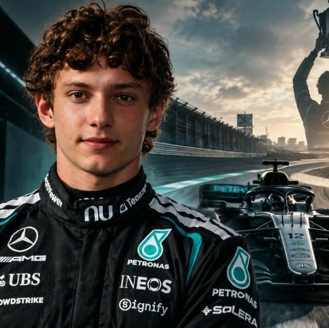 Andrea Kimi Antonelli se mostraba como fan de Checo. (Foto: MT)