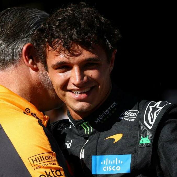 Lando Norris se lució en la clasificación (Reuters)