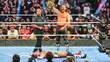 Sami Sayn se corona nuevo Campeón Indiscutido de WWE en SmackDown México. FOTO: Cortesía WWE