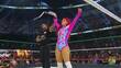 La Catalina festeja tras conquistar el Reina de Reinas de AAA. FOTO: Captura @luchalibreaaa