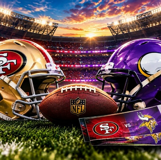 49ers y Vikings se enfrentarán en el estadio Banorte en CDMX (Imagen creada con ChatGPT)