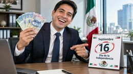 Esto deben pagarte por trabajar el 16 de septiembre en México. (Foto: ChatGPT).