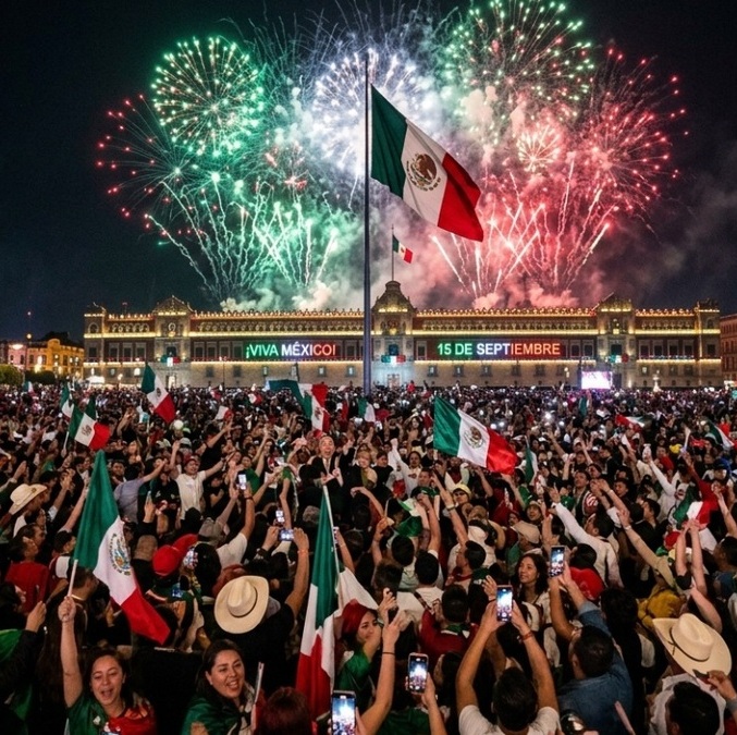 ¿Lloverá en el Grito de Independencia en Ciudad de México? (Imagen creada con Gemini)