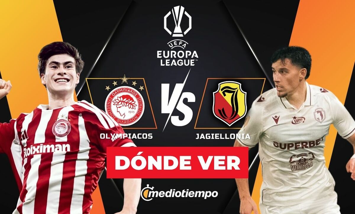 Consulta la previa de Olympiacos vs. Jagiellonia para ver EN VIVO Jornada 1 de Europa League 2026.