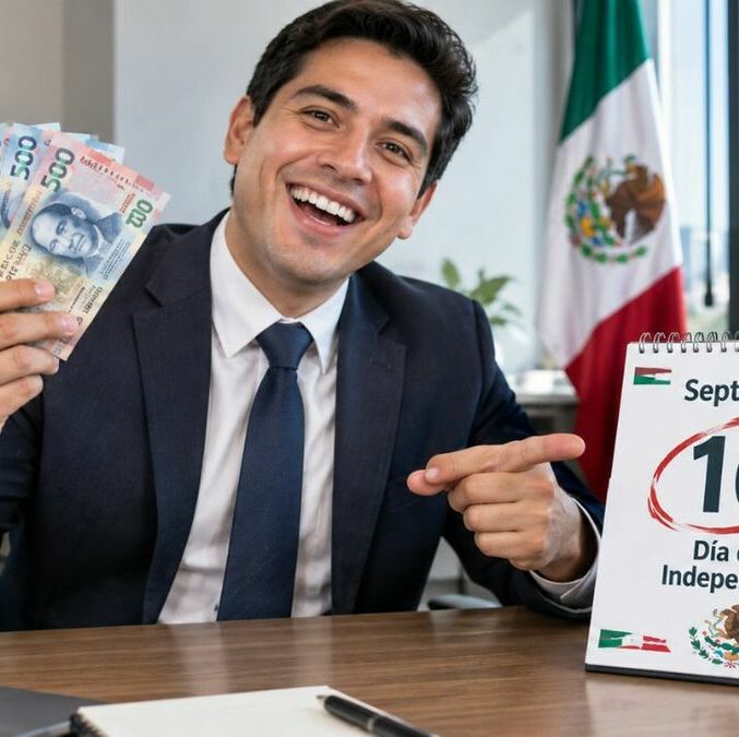 Esto deben pagarte por trabajar el 16 de septiembre en México. (Foto: ChatGPT).