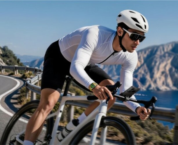 El reloj es capaz de estimar la potencia en vatios que el ciclista está generando en cada pedalada (Cortesía)