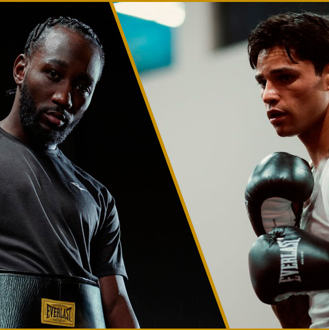 Crawford y García se engancharon en redes. (Fotos; Instagram kingryan y tbudcrawford)