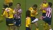 Cuauhtémoc Blanco y Felipe de Jesús Robles protagonizaron una bronca en el Clásico del Verano 99. FOTO: Capturas
