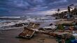 Depresión tropical 17-E será Huracán Categoría 3 en las próximas horas (Imagen creada con IA)