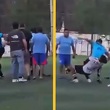 Un árbitro fue agredido por no marcar un penalti (Captura X @laserdnahuel)