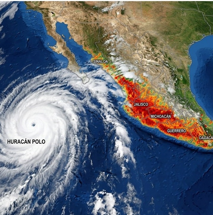 Consulta la lista de estados que serán afectados por el Huracán Polo.