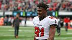 Antonio Brown en su paso por los Buccaneers (Reuters)