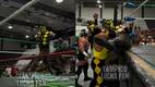 Bocazas sufrió un terrible accidente al intentar volar hacia afuera del ring en Tampico. FOTO: Capturas