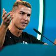 Cristiano Ronaldo estuvo en rueda de prensa. (Foto: @selecaoportugal)