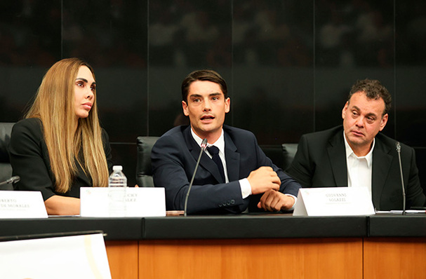 Giovanni Solazzi, directivo del Cancún FC, y David Faitelson en el conversatorio. (Foto: Senado de la República)