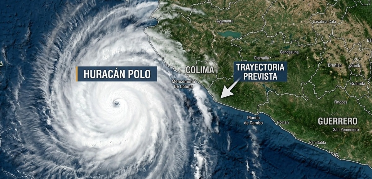 El Huracán Polo bajó su intensidad a nivel 4 pero mantendrá tormentas en estos estados del país. (Gemini AI)