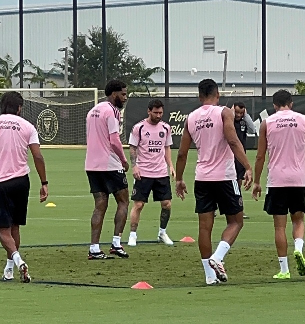 Messi en un entrenamiento del Inter Miami (FOTO: Carlos Martínez)