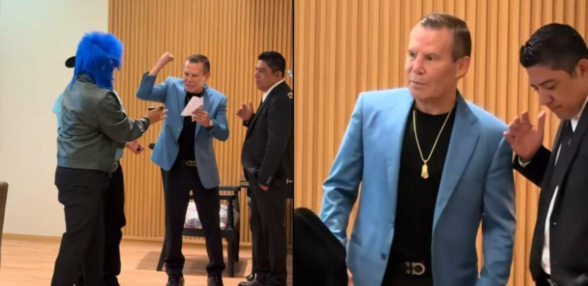 Así reaccionó Julio César Chavez tras se victima de una broma pesada. FOTO: Captura @chilinypikinoficial