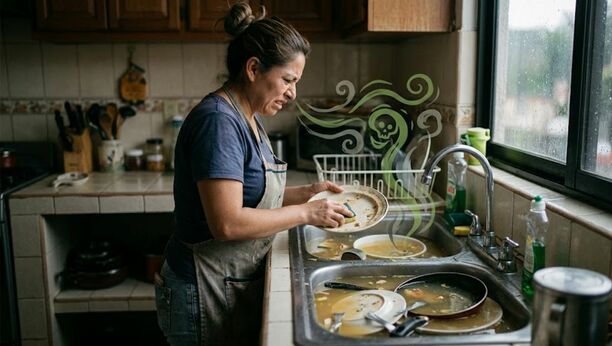 Cómo eliminar el mal olor del caño de la cocina | Foto: Gemini