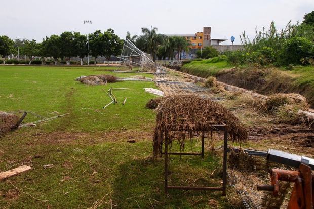 Así quedó parte del estadio. (Foto: Farid Santos)