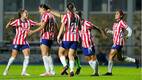 Jugadoras de Chivas Femenil celebran el tanto de la victoria ante Cruz Azul. FOTO: Imago7