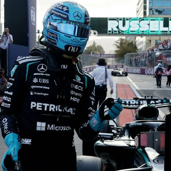 Russell dominó en Bakú y tendrá la posición de honor / Reuters