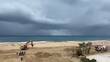 Así fue captado el Huracán Polo tras su paso por Los Cabos, Baja California Sur. FOTO: Captura @azucenau
