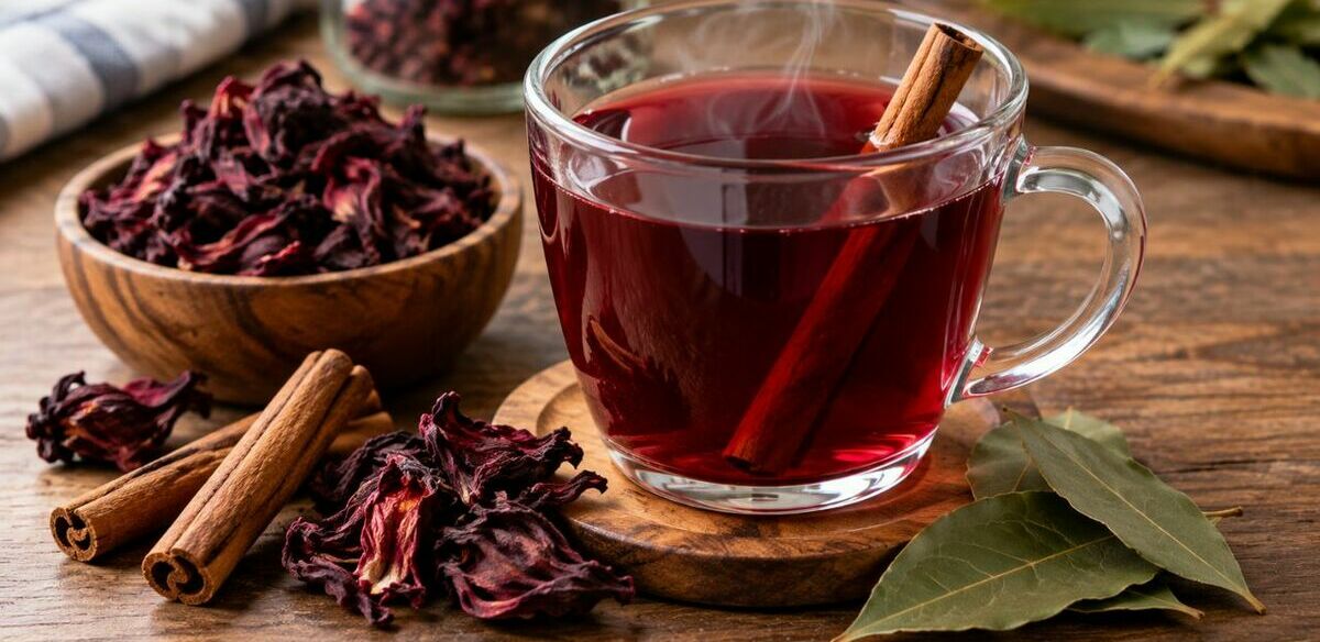 Así puedes preparar un té de jamaica, laurel y canela: aprovecha sus beneficios. (Foto: ChatGPT).