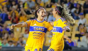Tigres Femenil vino de atrás y rescató un empate ante Atlético de San Luis (Fotografía: Imago 7)