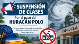 Sin clases por el Huracán Polo. Foto: Chat GPT