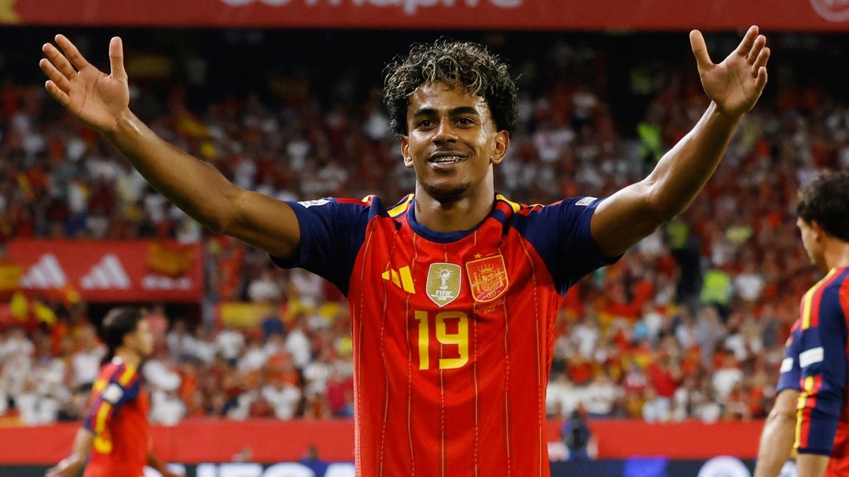 Lamine Yamal se lució con un doblete ante Croacia (Reuters)