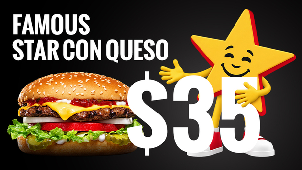 Este 30 de septiembre podrás comprar hamburguesas en Carls Jr por solo 35 pesos