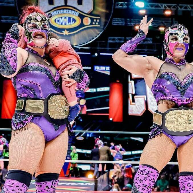 Hera y Olympia participarán en la primera fase eliminatoria por el Campeonato Universal 2026. FOTO: CMLL