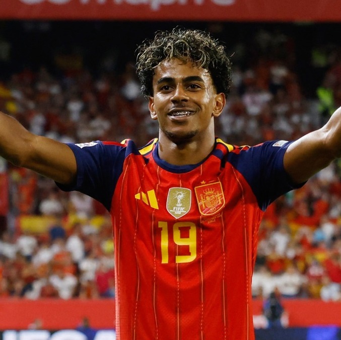 Lamine Yamal se lució con un doblete ante Croacia (Reuters)