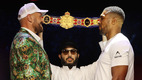 Tyson Fury tuvo su primer cara a cara con Anthony Joshua. (Foto: Reuters)