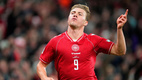 Rasmus Hojlund celebró como Cristiano Ronaldo (Reuters)