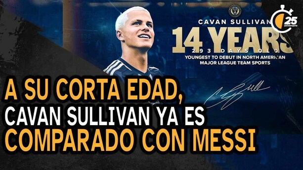 A su corta edad, Cavan Sullivan, ya es comparado con Messi