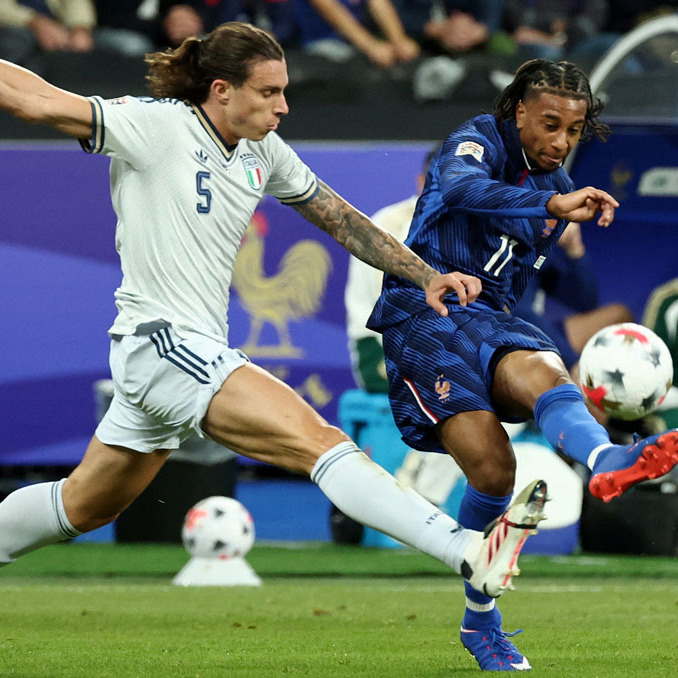 Francia e Italia regalaron un buen juego. (Foto: Reuters)