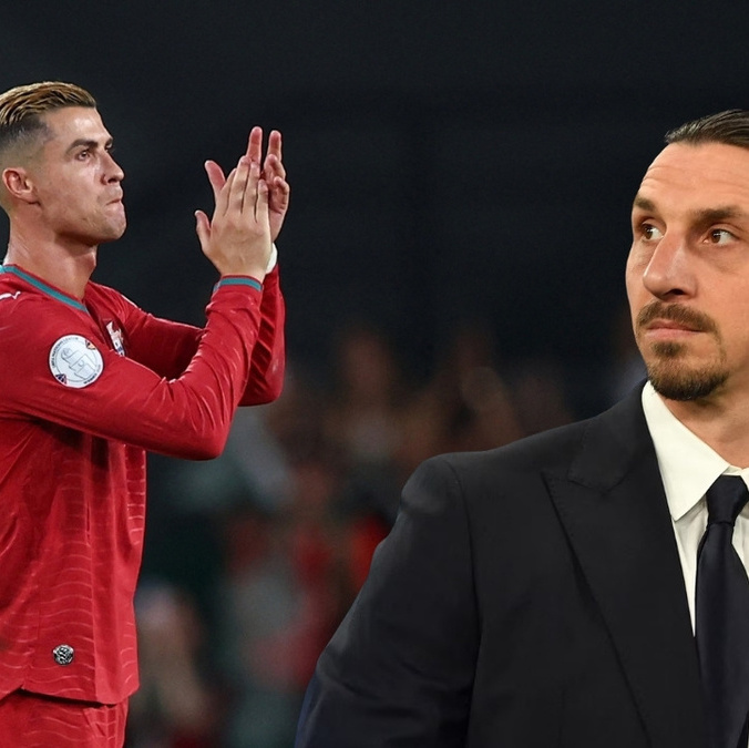 Zlatan lanzó un dardo a Cristiano Ronaldo tras abandonar a Portugal en la Nations League. (Reuters)