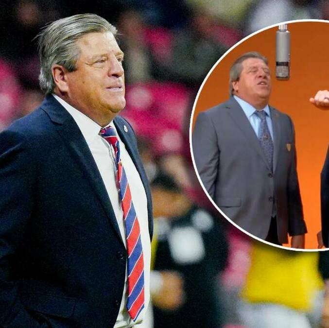 Atlante logró 'reunir' al técnico Miguel Herrera con el comentarista de TV Azteca, Christian Martinoli. FOTO: Imago7 / Captura